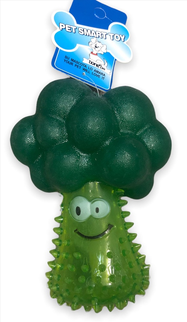 Juguete chillón en forma de brocoli