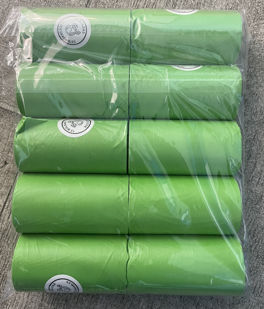 Paquete Bolsas Biodegradables para Desechos (10 rollos)