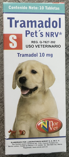 [MED505050] Tramadol Pets "S" 10 mg (Por Tableta)